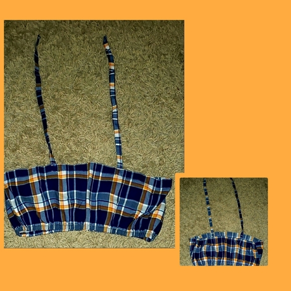 Home made top from mens shirt Other - Bando halter top❣